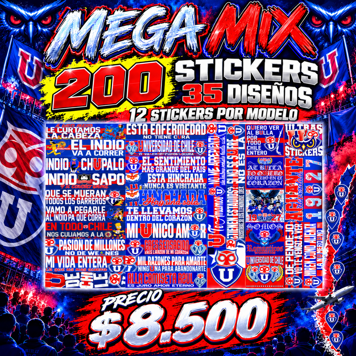 MEGA MIX X 200 STICKERS