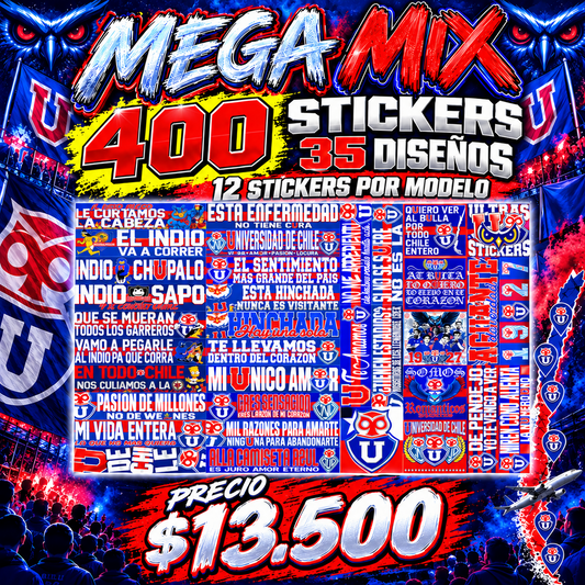 MEGA MIX X 400 STICKERS